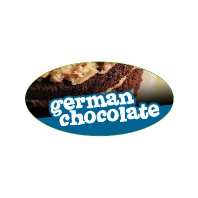 GERMAN CHOCOLATE FLAVOR LABEL