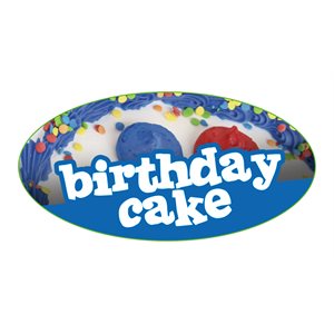 BIRTHDAY CAKE FLAVOR LABEL